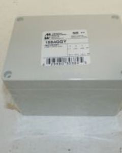 BOX,ELECT,4.7x3.5x3.15" GRAY ABS PLASTIC,FLAT LID